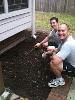 In Praise of Big Strong Men and my new herb garden